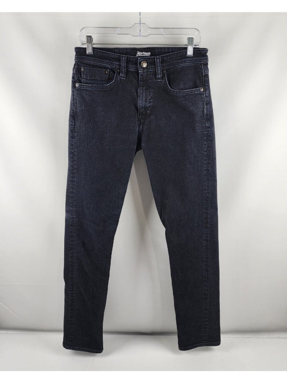 Revtown Jeans Mens 30x31 Black Decade Tapered Leg Denim